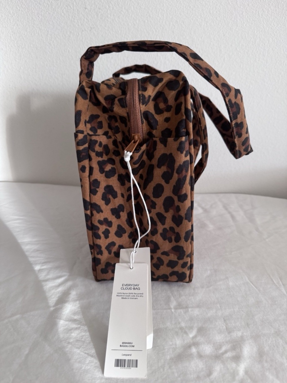 NWT Baggu Everyday Cloud Bag Leopard - Picture 2 of 7